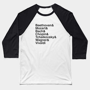 Helvetica Composers Baseball T-Shirt